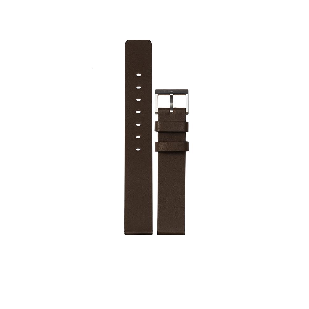 Leff Amsterdam LT74021 Tube Watch T32 : Strap Steel / Brown Leather